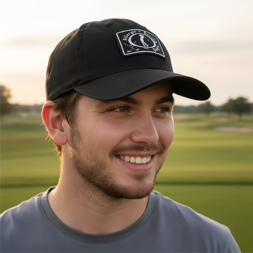 Fairway Men's Golf Hat with Leather Patch by Allergic to Boring Dayz™