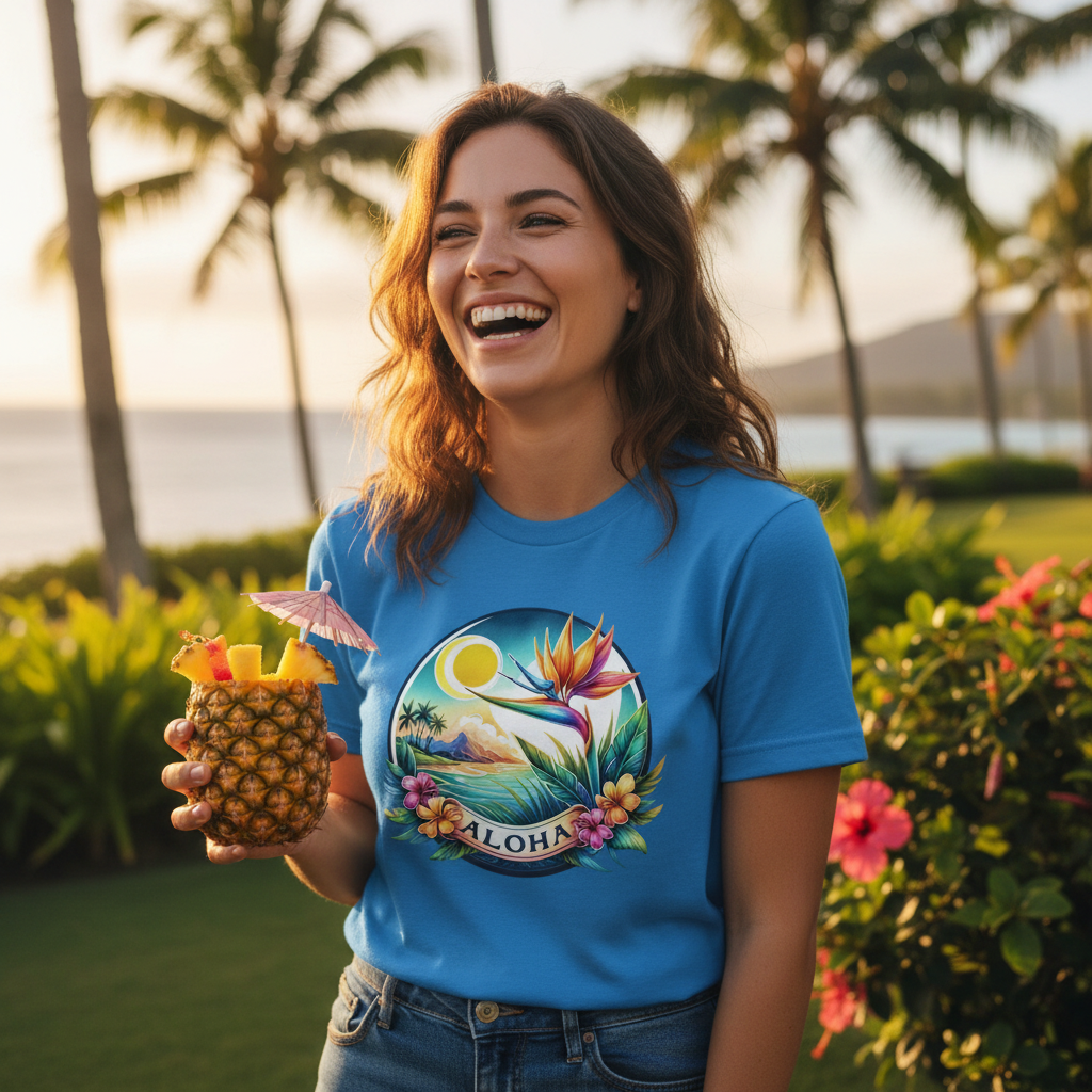 Aloha Bird of Paradise ~ Premium T-Shirt