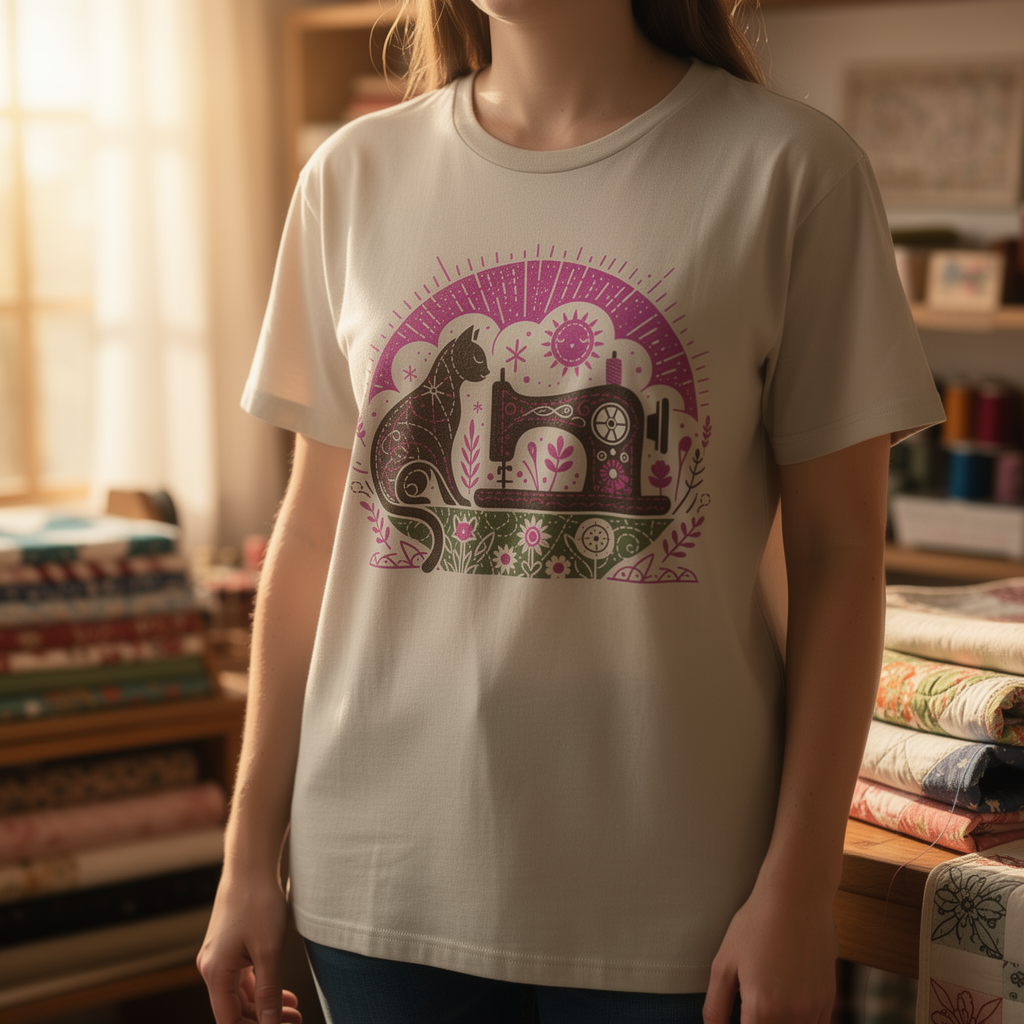 Kitty Cat Quilts ~ Relaxed Fit Tee
