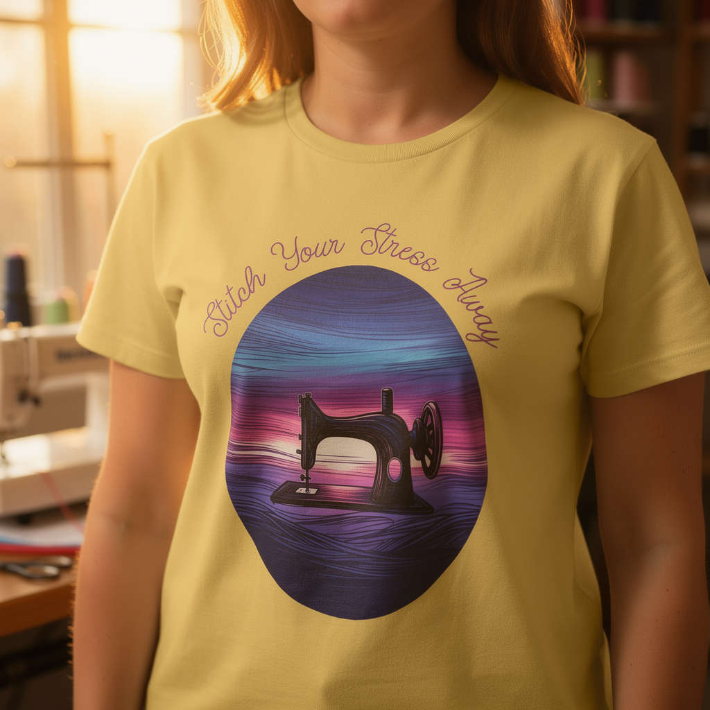 Stitch your Stress Away ~ Premium Tee