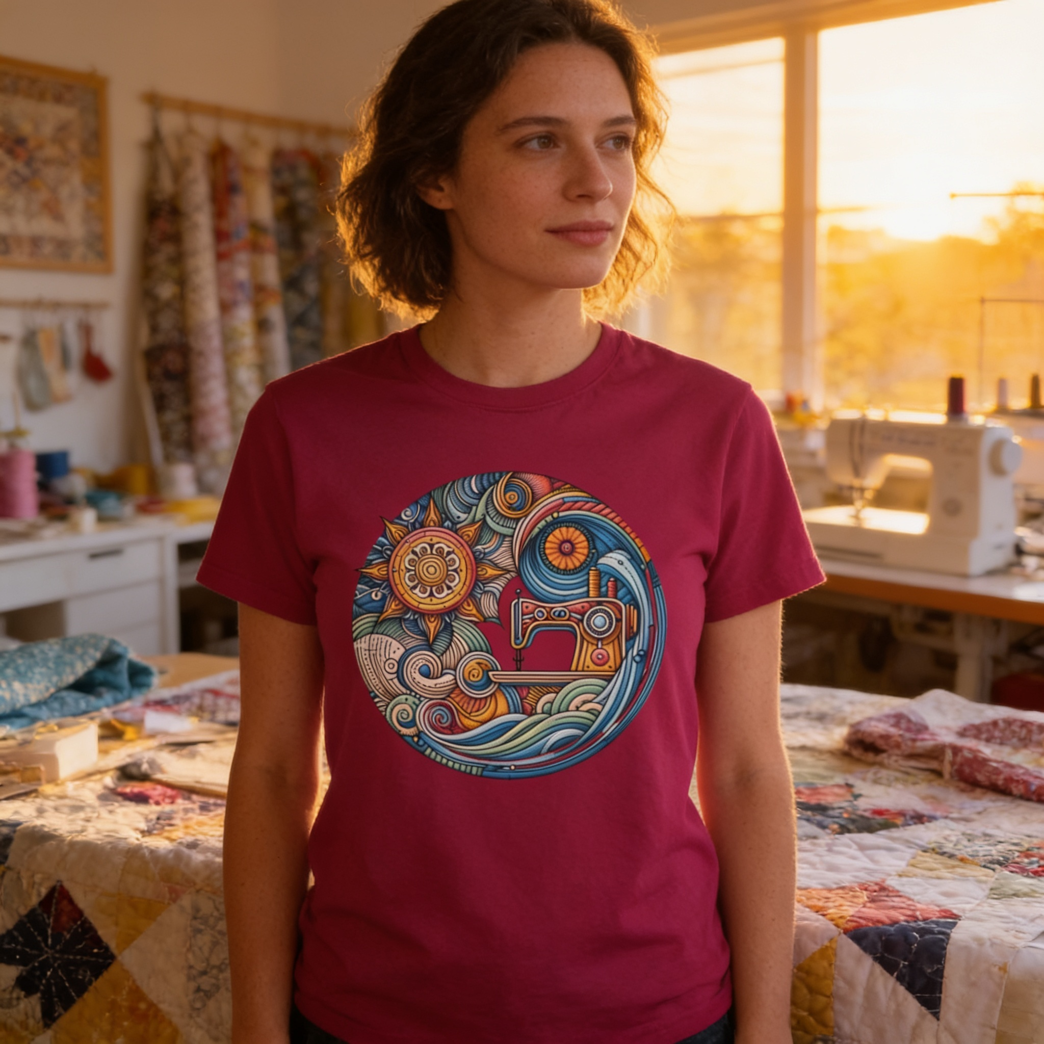 Threaded Dreams by the Sea ~ Relaxed Fit Tee