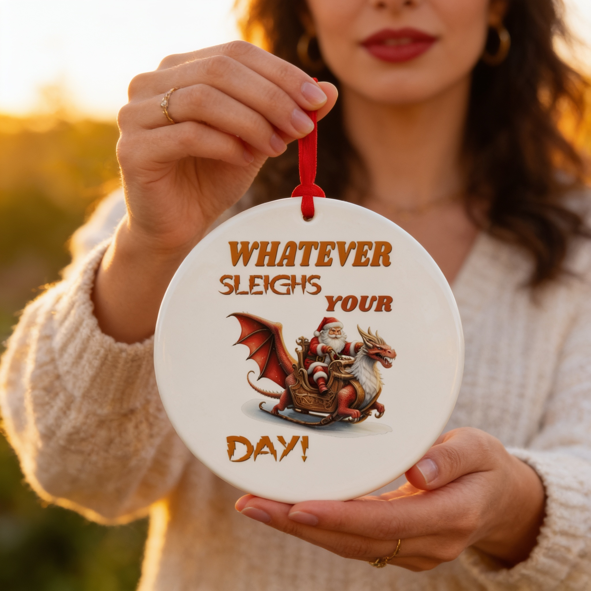 Whatever Sleighs your Day Ornament