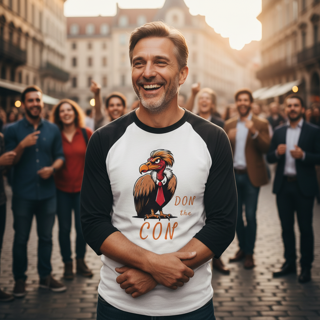 Don the Con ~ Baseball 3/4 Sleeve Tee