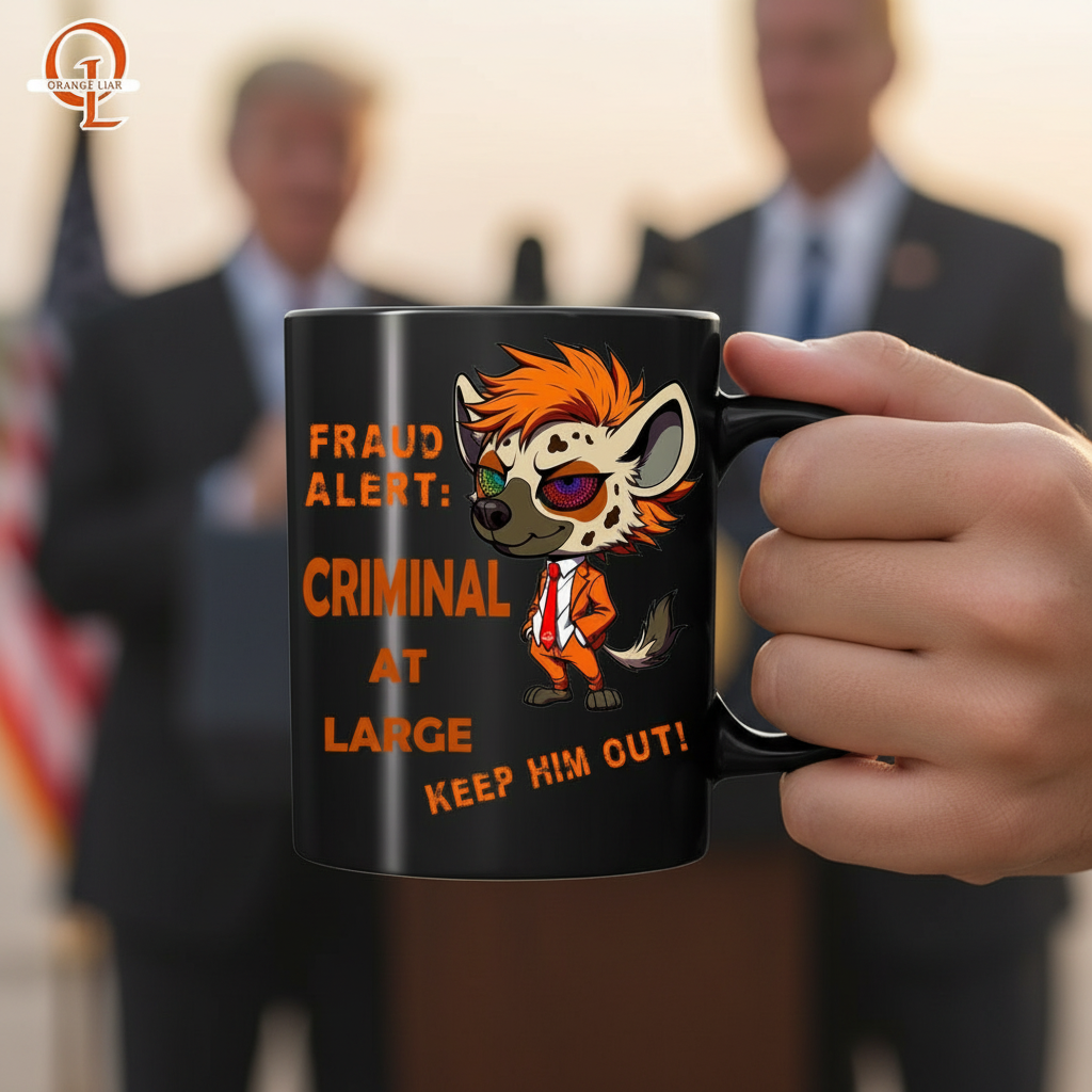 Fraud Alert: Criminal at Large Keep Him Out! Coffee Mug