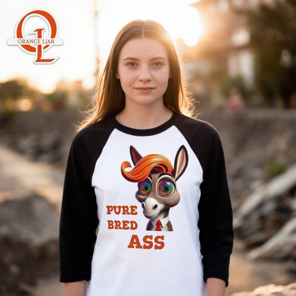 Pure Bred Ass ~ Baseball 3/4 Sleeve Tee